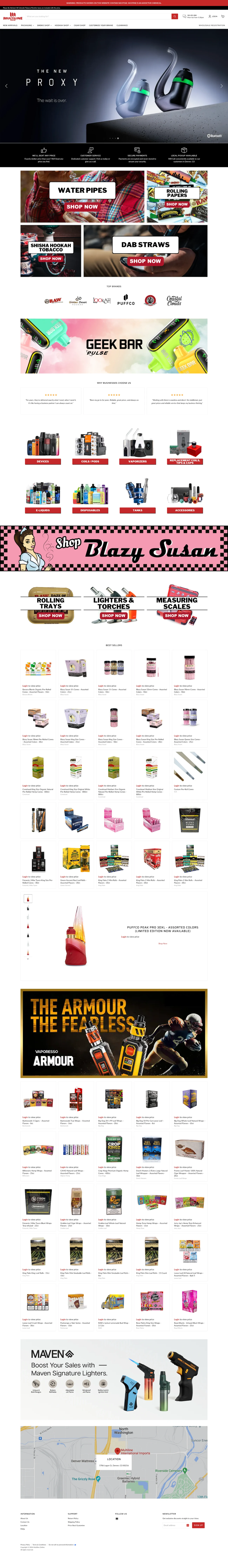 Multiline Online wholesale B2B storefront